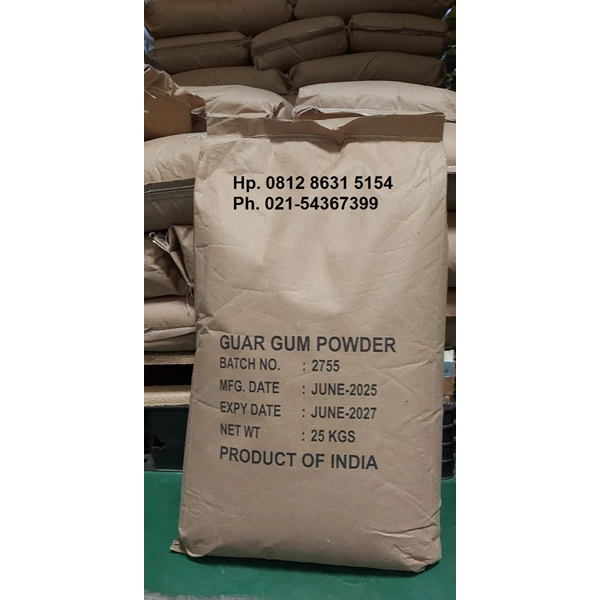 Guar Gum Food Grade EX India  25kg
